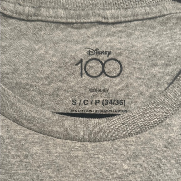 Disney 100 Mickey Mouse Gray T-Shirt - Picture 5 of 7
